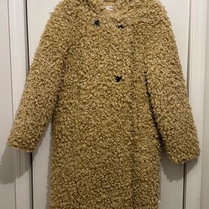 Mango Cream Faux Fur Jacket